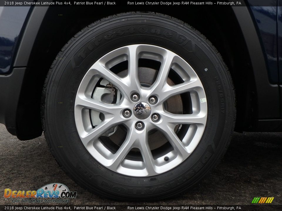 2018 Jeep Cherokee Latitude Plus 4x4 Patriot Blue Pearl / Black Photo #9