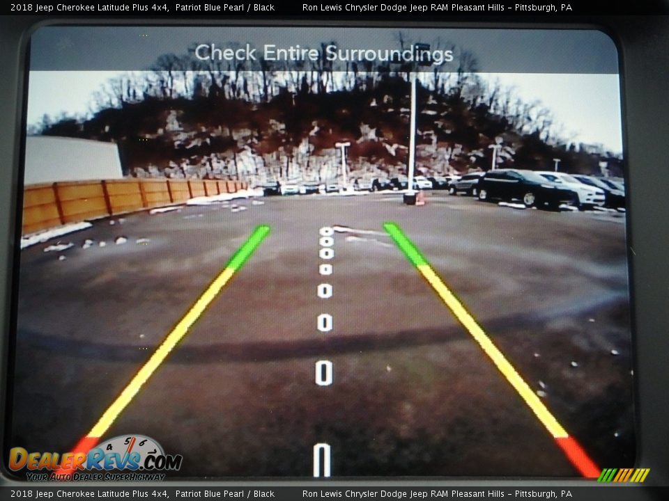 2018 Jeep Cherokee Latitude Plus 4x4 Patriot Blue Pearl / Black Photo #17