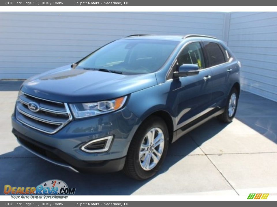 2018 Ford Edge SEL Blue / Ebony Photo #3