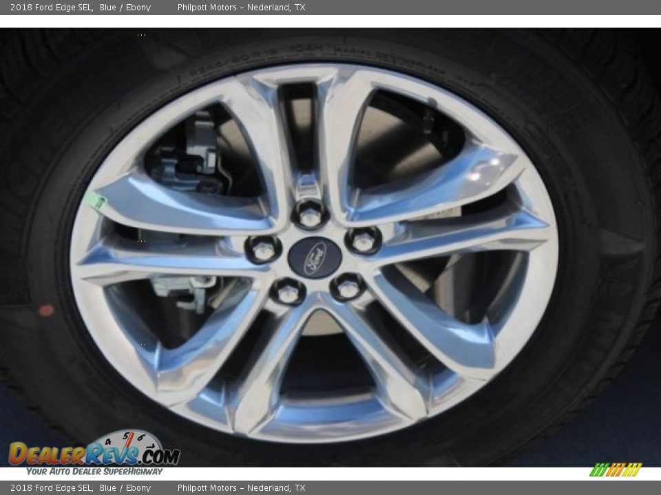 2018 Ford Edge SEL Blue / Ebony Photo #4