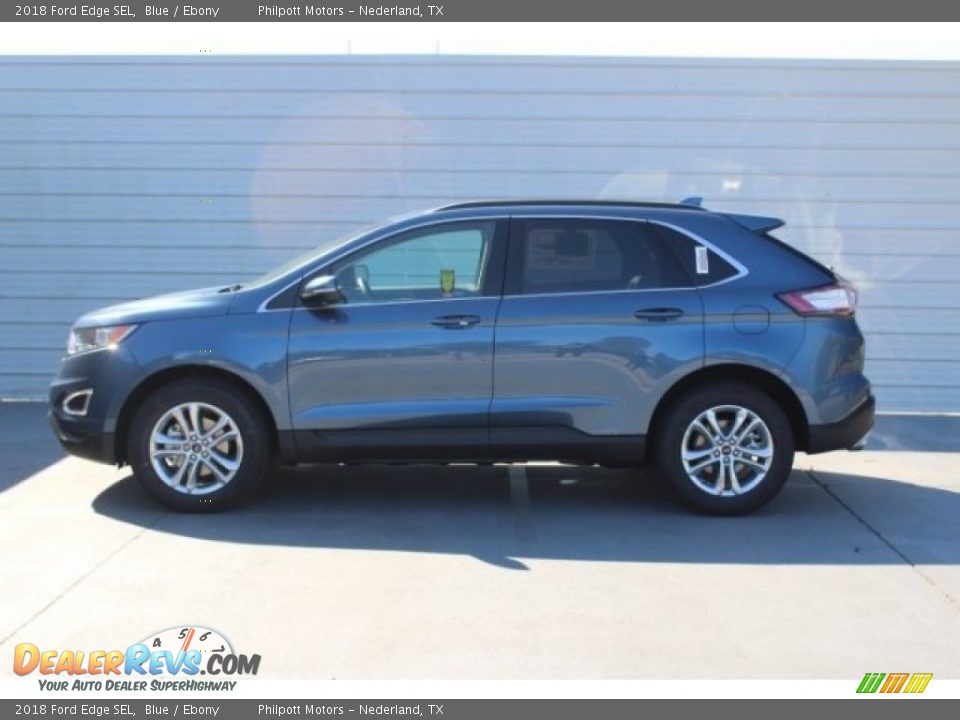 2018 Ford Edge SEL Blue / Ebony Photo #5
