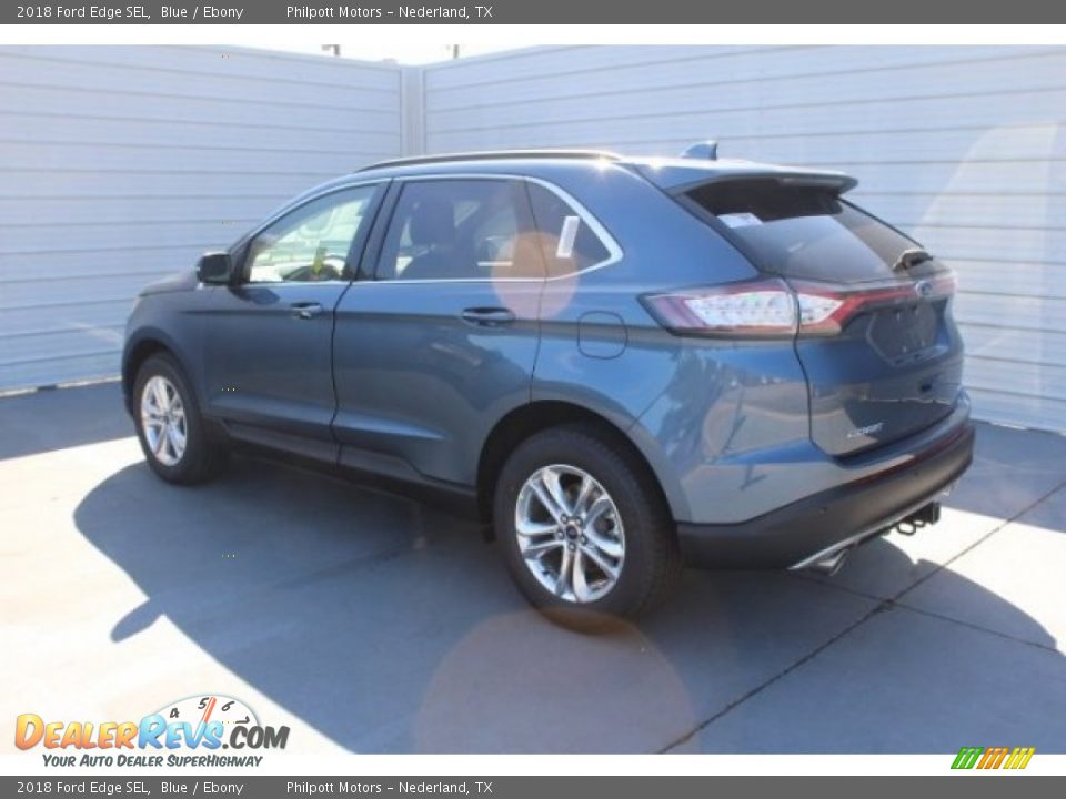 2018 Ford Edge SEL Blue / Ebony Photo #6