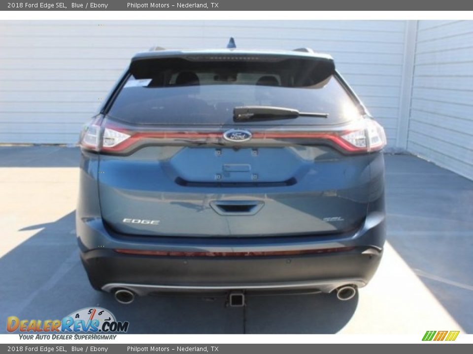2018 Ford Edge SEL Blue / Ebony Photo #7