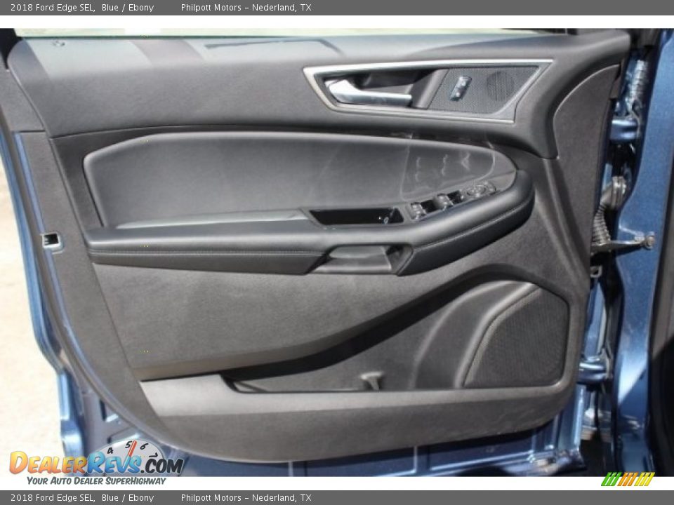 2018 Ford Edge SEL Blue / Ebony Photo #8