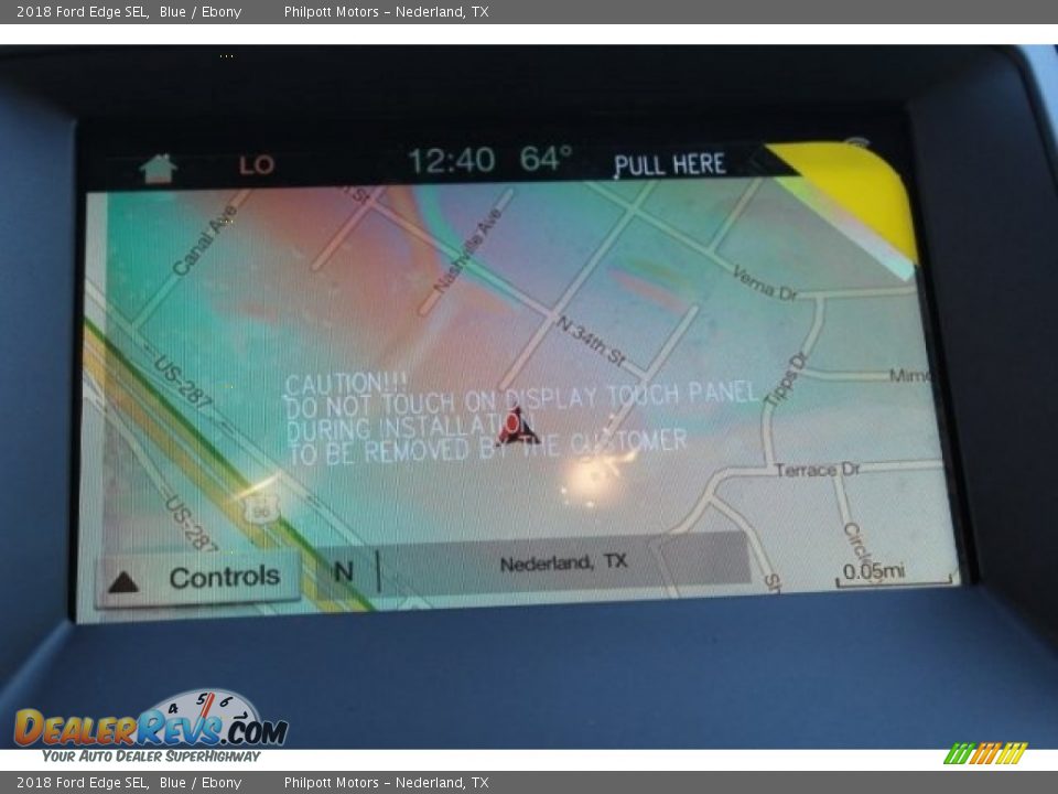 2018 Ford Edge SEL Blue / Ebony Photo #12