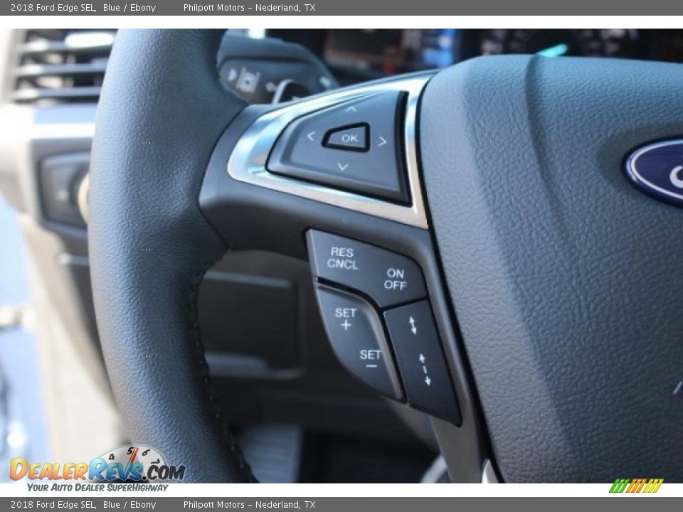 2018 Ford Edge SEL Blue / Ebony Photo #16