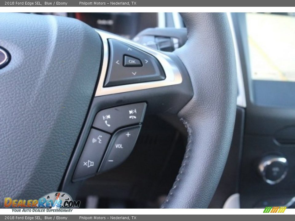 2018 Ford Edge SEL Blue / Ebony Photo #17