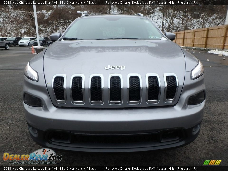 2018 Jeep Cherokee Latitude Plus 4x4 Billet Silver Metallic / Black Photo #8