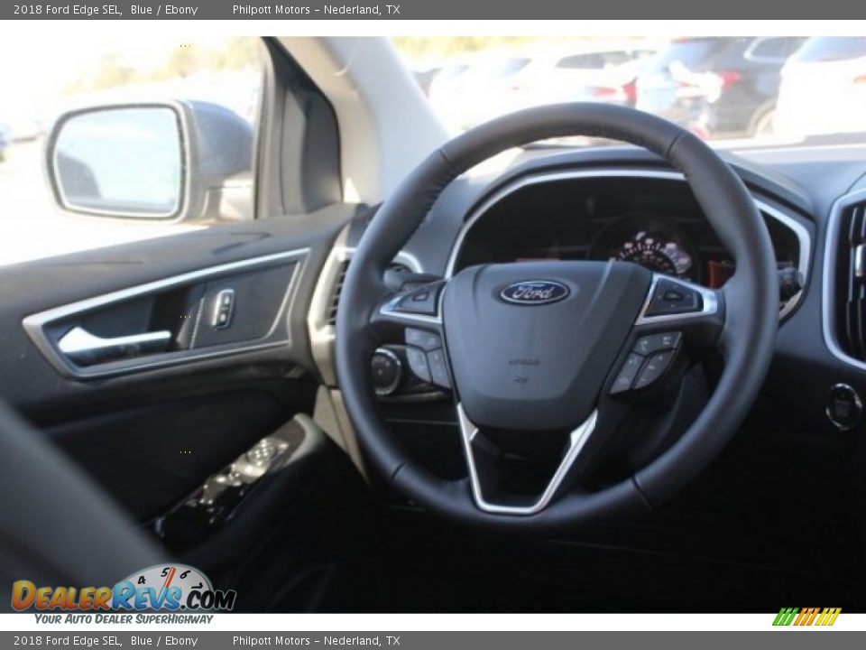 2018 Ford Edge SEL Blue / Ebony Photo #21