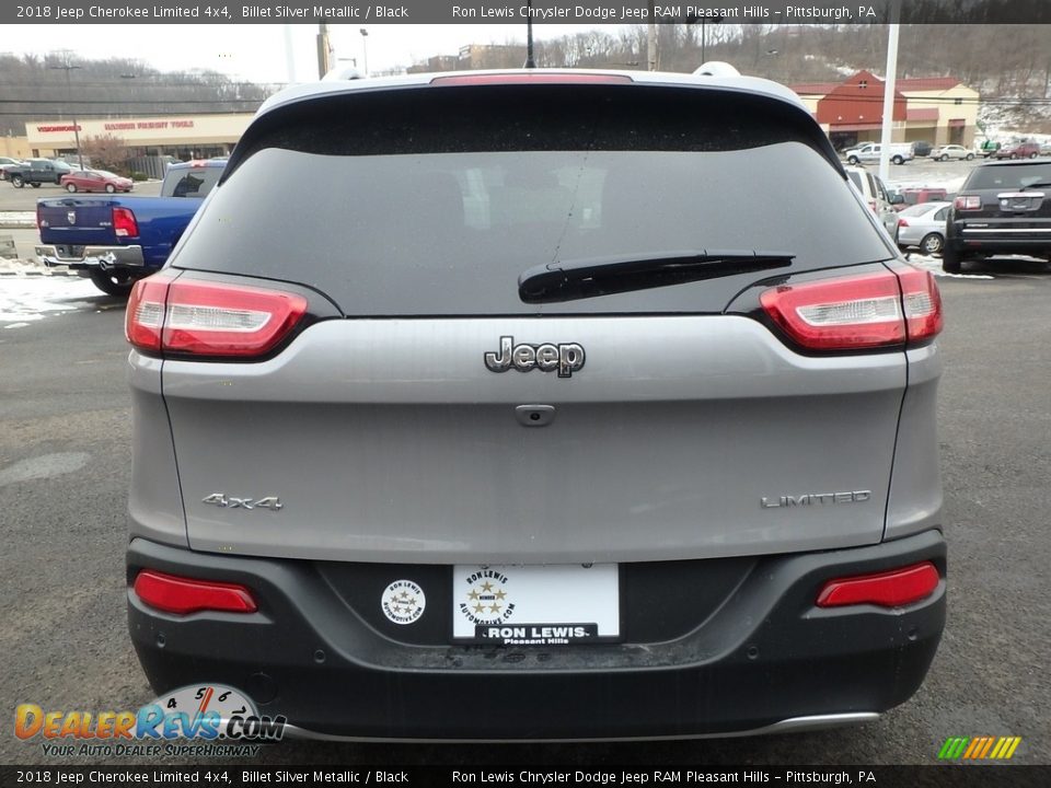 2018 Jeep Cherokee Limited 4x4 Billet Silver Metallic / Black Photo #4