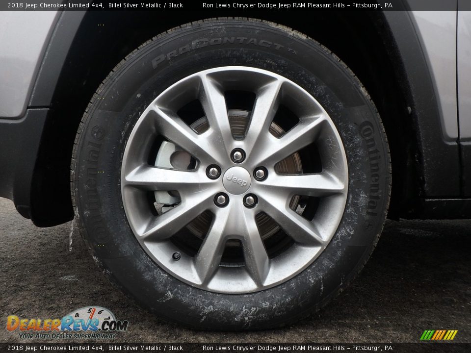 2018 Jeep Cherokee Limited 4x4 Billet Silver Metallic / Black Photo #9