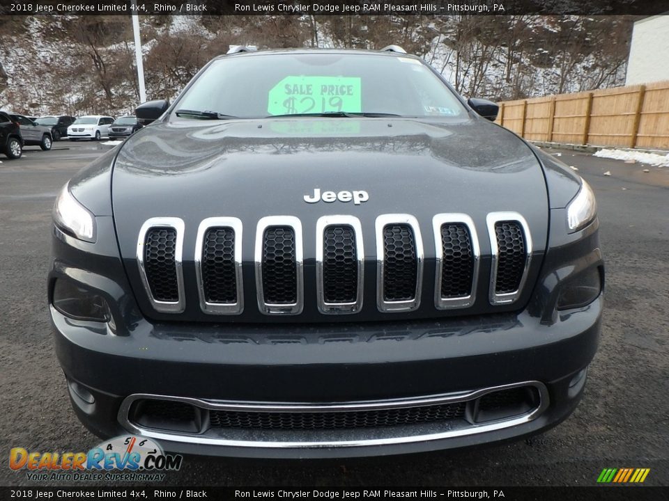 2018 Jeep Cherokee Limited 4x4 Rhino / Black Photo #8