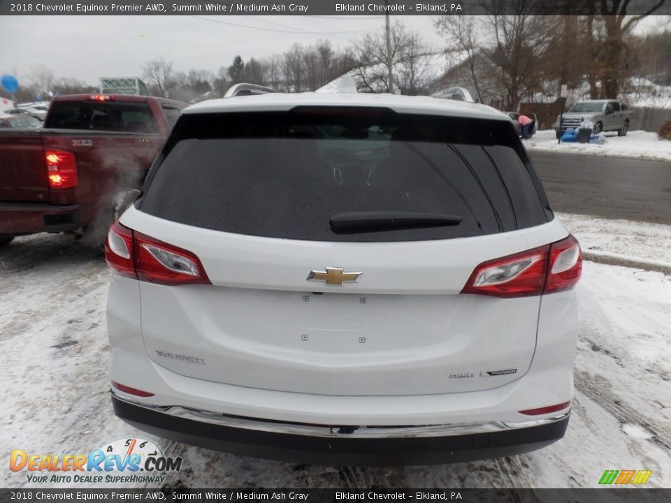 2018 Chevrolet Equinox Premier AWD Summit White / Medium Ash Gray Photo #6