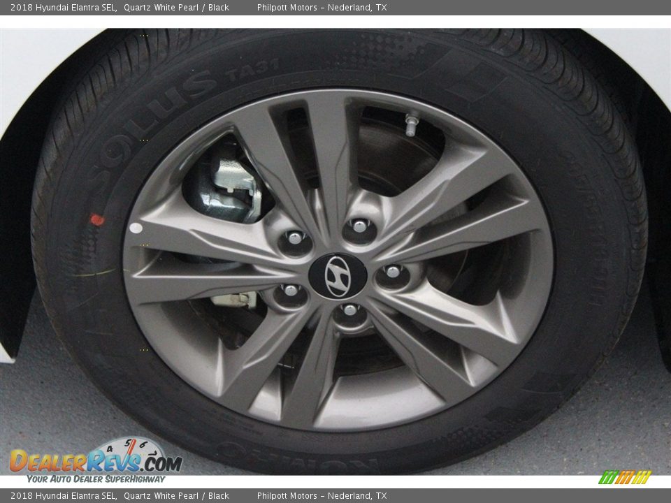 2018 Hyundai Elantra SEL Quartz White Pearl / Black Photo #5