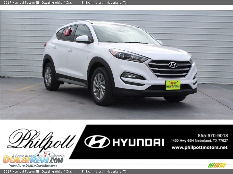 2017 Hyundai Tucson SE Dazzling White / Gray Photo #1