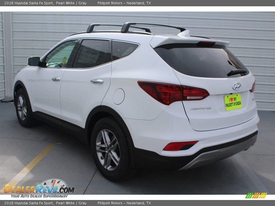 2018 Hyundai Santa Fe Sport Pearl White / Gray Photo #6