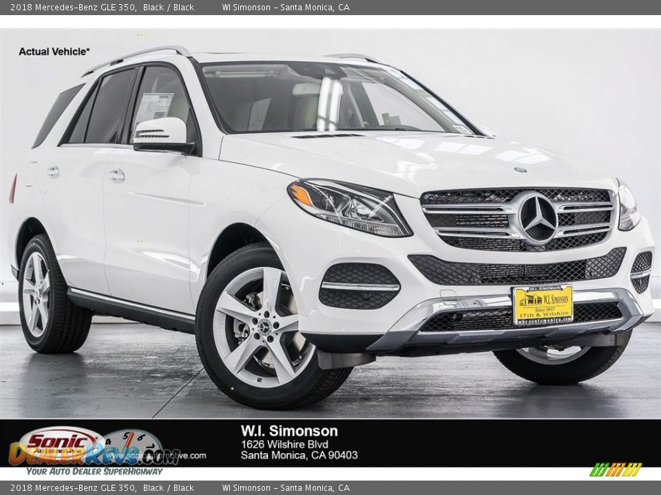 2018 Mercedes-Benz GLE 350 Black / Black Photo #1