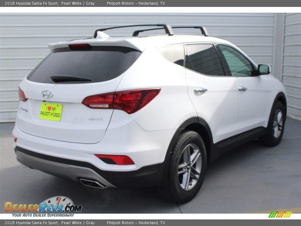 2018 Hyundai Santa Fe Sport Pearl White / Gray Photo #8