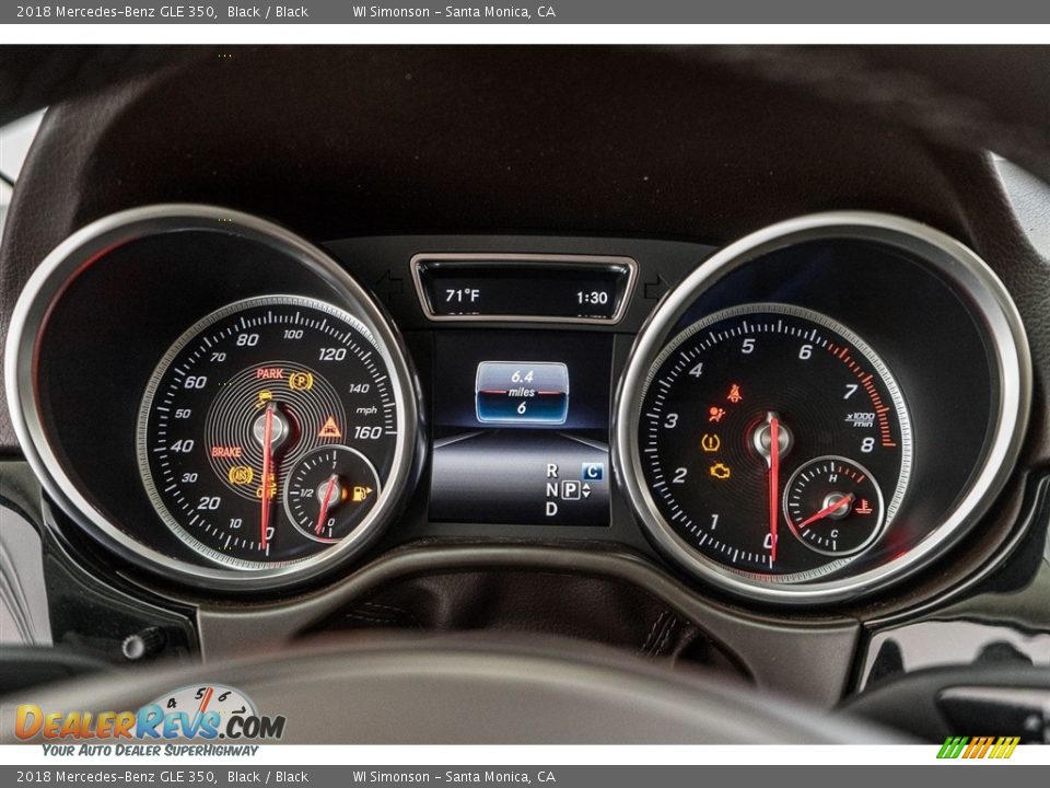 2018 Mercedes-Benz GLE 350 Black / Black Photo #7