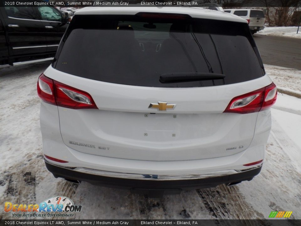 2018 Chevrolet Equinox LT AWD Summit White / Medium Ash Gray Photo #4
