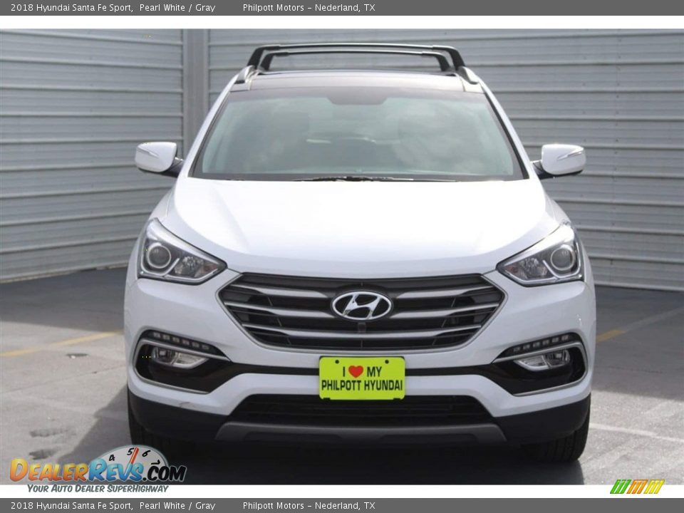 2018 Hyundai Santa Fe Sport Pearl White / Gray Photo #2