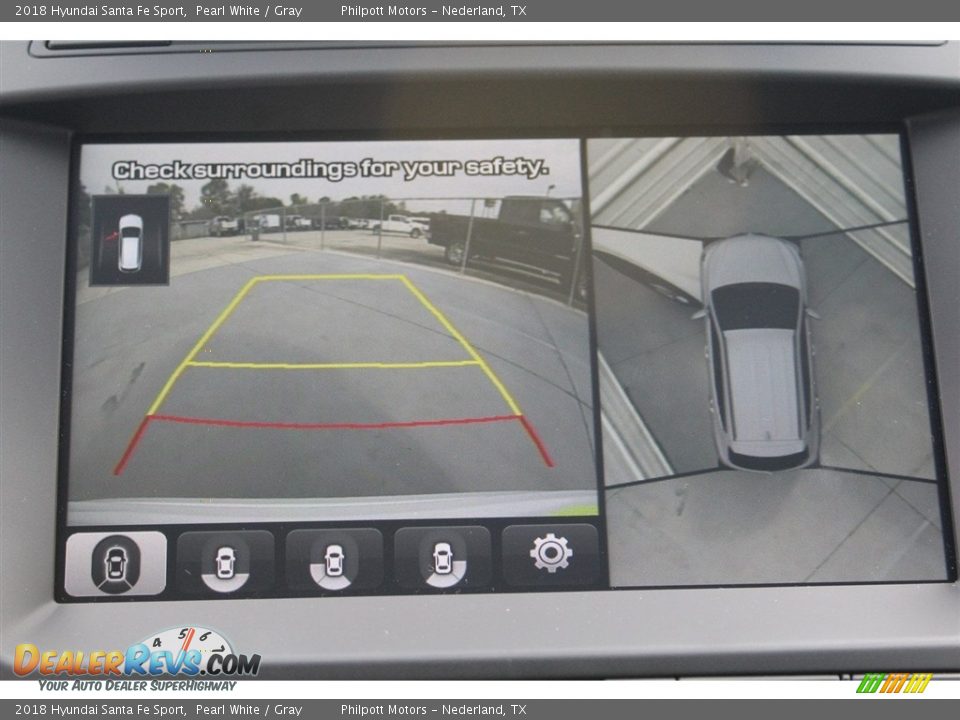2018 Hyundai Santa Fe Sport Pearl White / Gray Photo #13