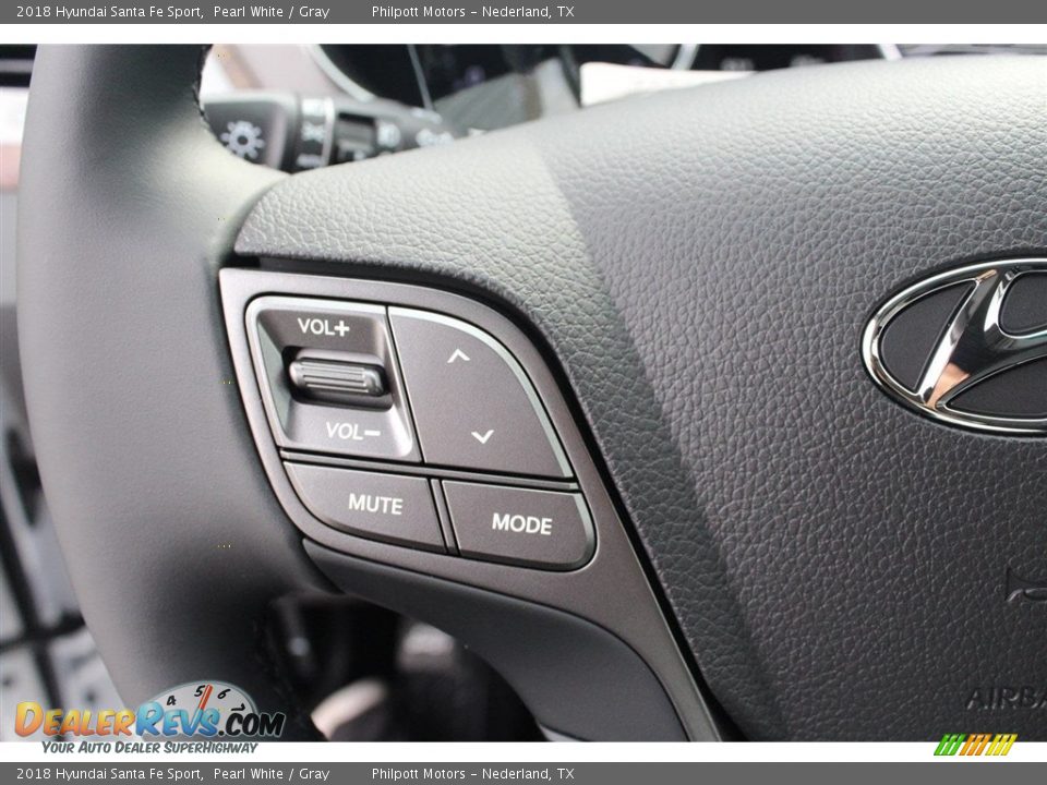 2018 Hyundai Santa Fe Sport Pearl White / Gray Photo #19