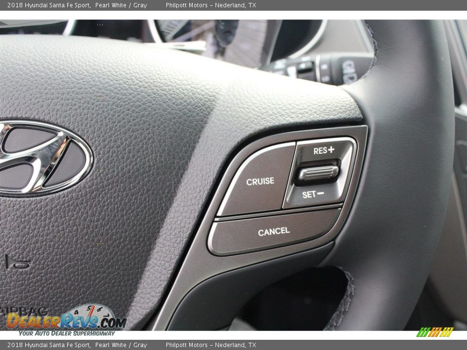 2018 Hyundai Santa Fe Sport Pearl White / Gray Photo #20