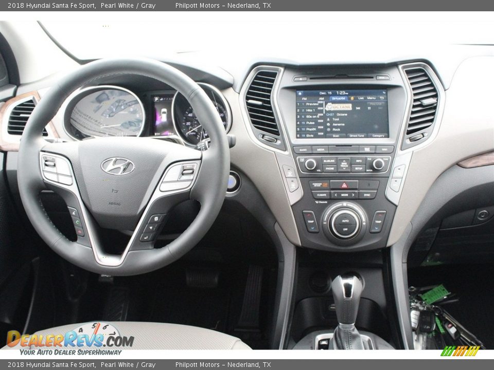 2018 Hyundai Santa Fe Sport Pearl White / Gray Photo #24