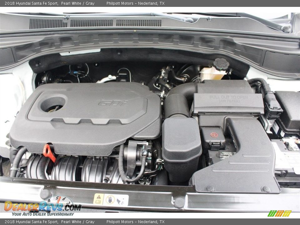 2018 Hyundai Santa Fe Sport Pearl White / Gray Photo #28