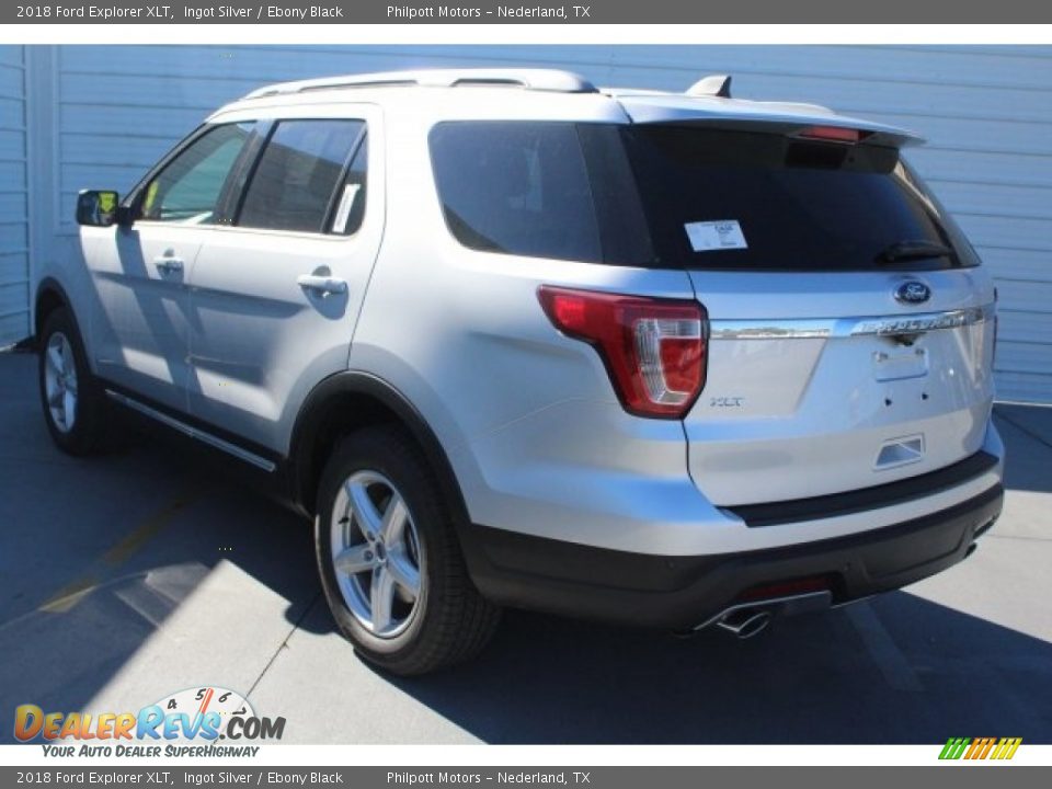 2018 Ford Explorer XLT Ingot Silver / Ebony Black Photo #6