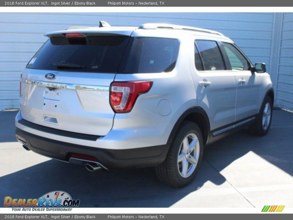 2018 Ford Explorer XLT Ingot Silver / Ebony Black Photo #8