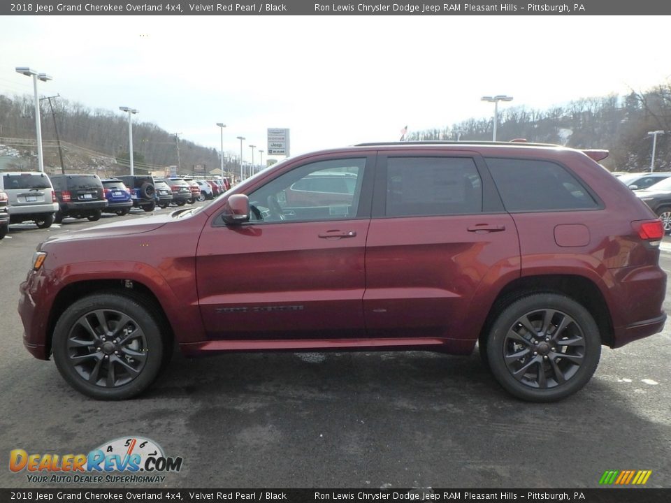 2018 Jeep Grand Cherokee Overland 4x4 Velvet Red Pearl / Black Photo #2