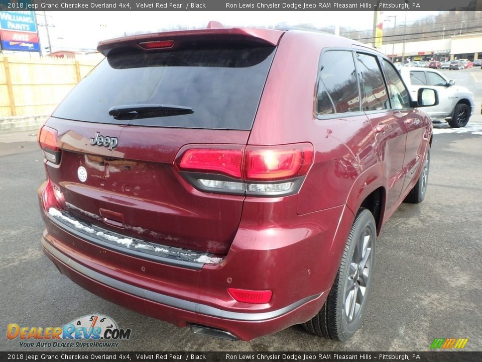 2018 Jeep Grand Cherokee Overland 4x4 Velvet Red Pearl / Black Photo #5