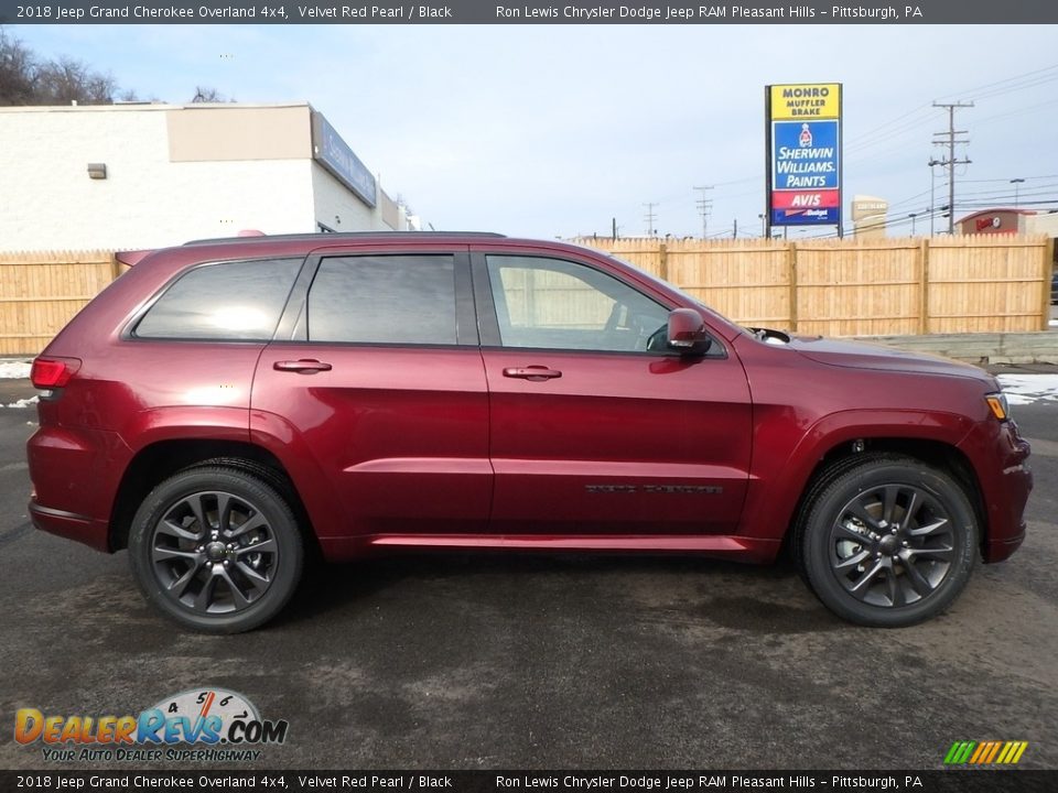 2018 Jeep Grand Cherokee Overland 4x4 Velvet Red Pearl / Black Photo #6