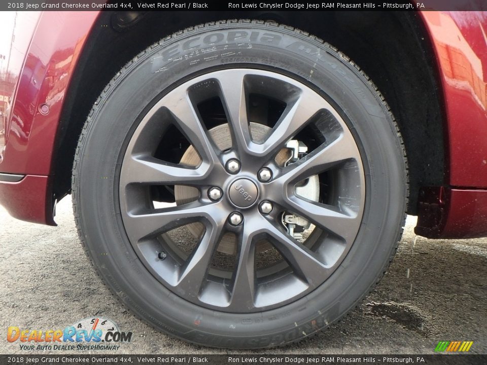 2018 Jeep Grand Cherokee Overland 4x4 Velvet Red Pearl / Black Photo #9