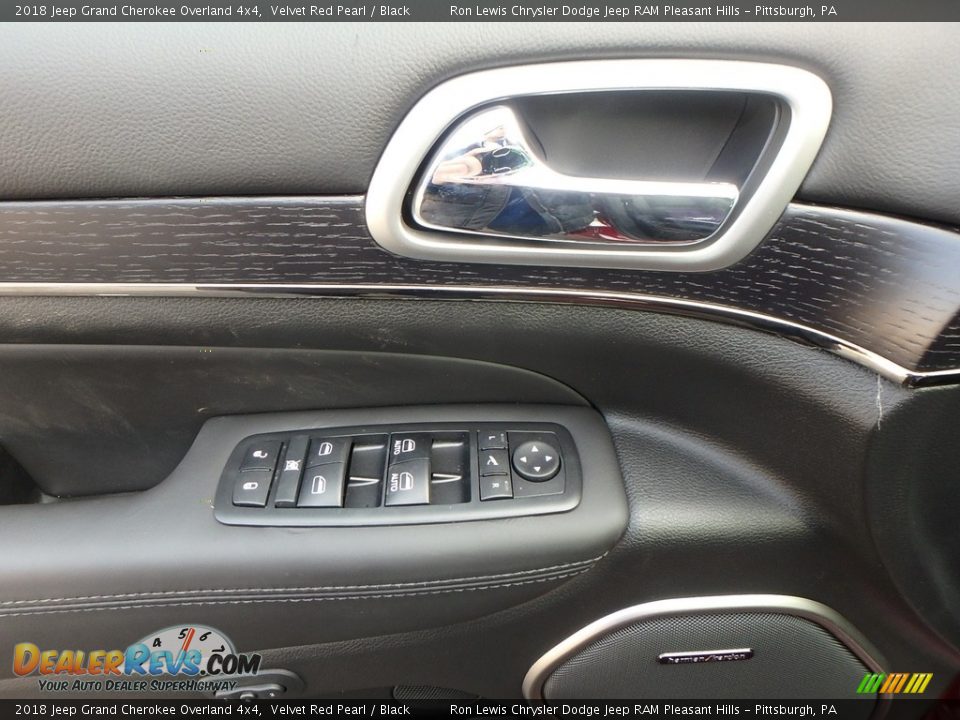 2018 Jeep Grand Cherokee Overland 4x4 Velvet Red Pearl / Black Photo #13