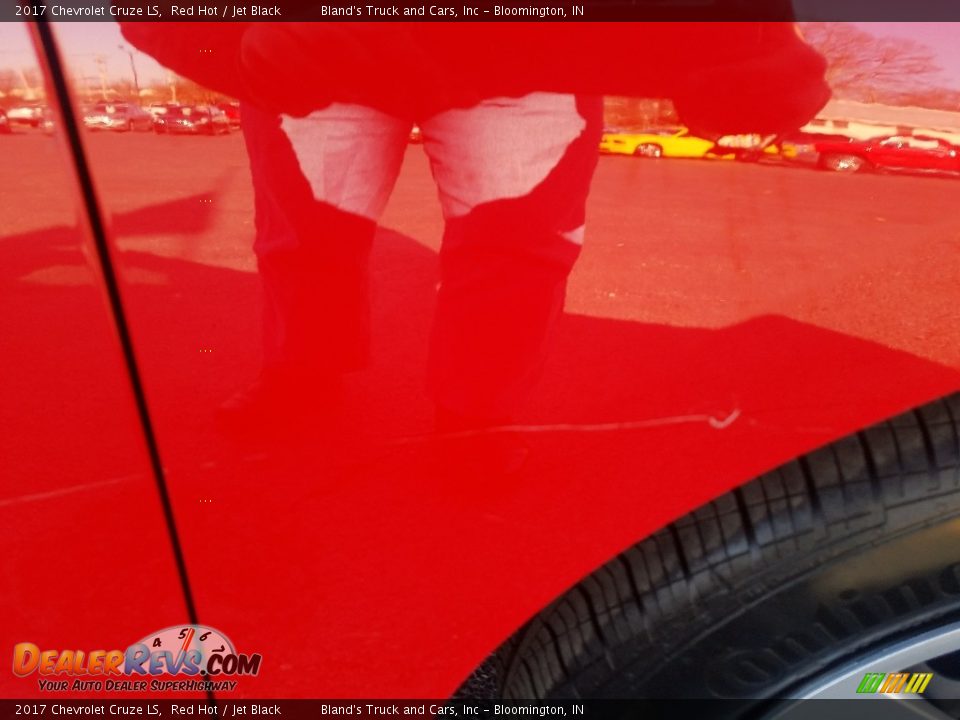2017 Chevrolet Cruze LS Red Hot / Jet Black Photo #34
