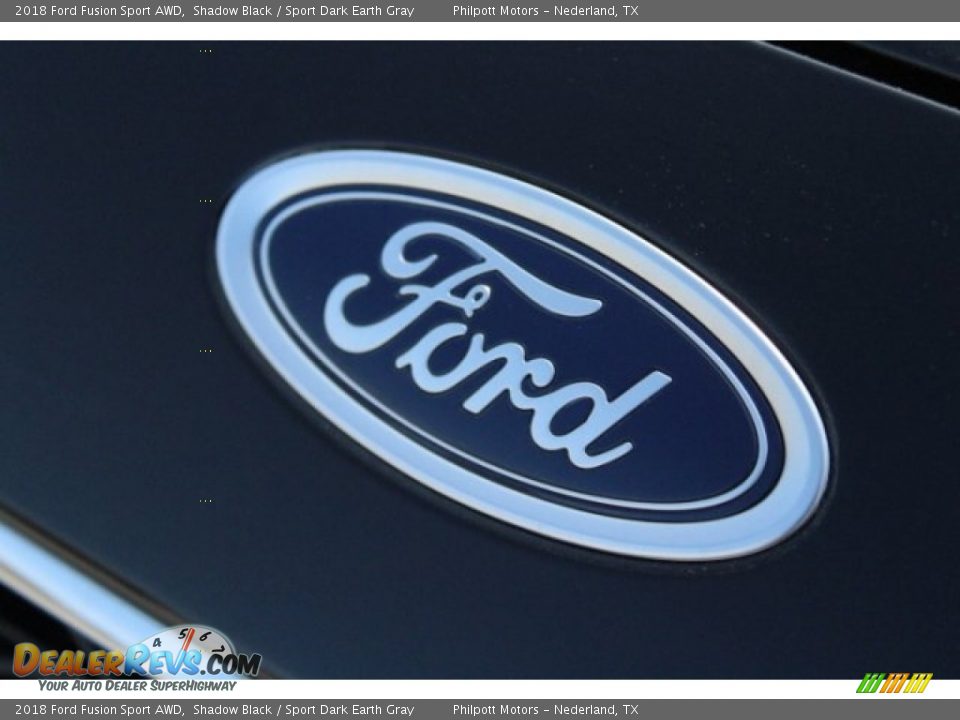 2018 Ford Fusion Sport AWD Shadow Black / Sport Dark Earth Gray Photo #4