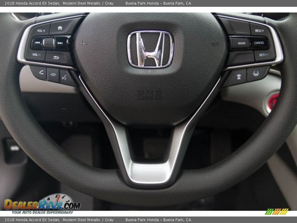 2018 Honda Accord EX Sedan Modern Steel Metallic / Gray Photo #8