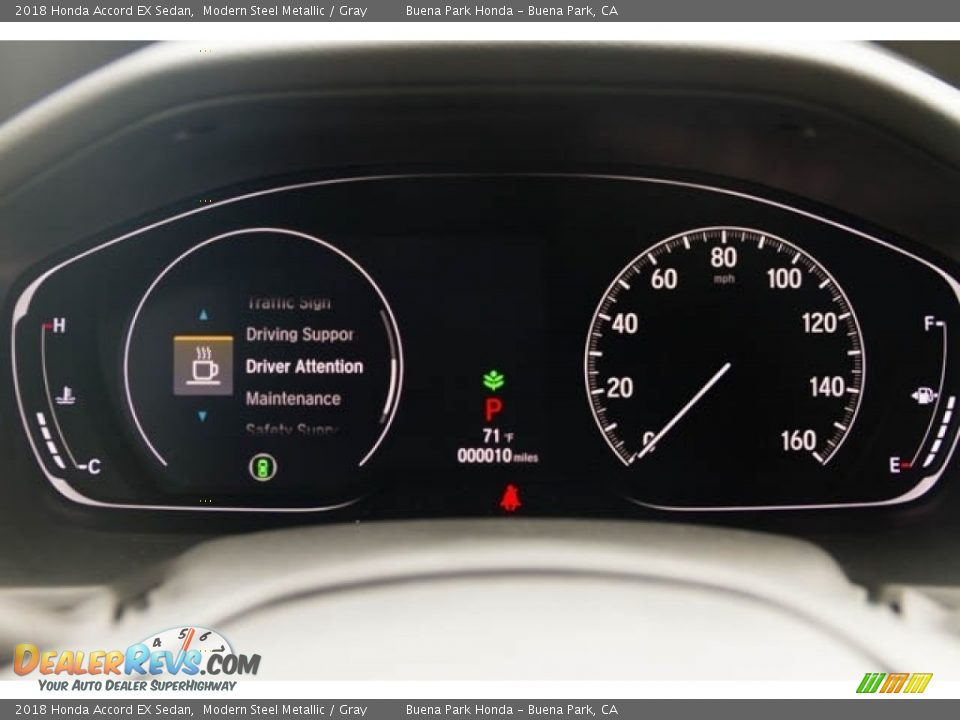 2018 Honda Accord EX Sedan Modern Steel Metallic / Gray Photo #15