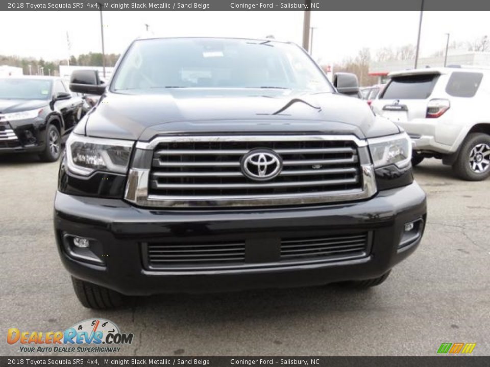 2018 Toyota Sequoia SR5 4x4 Midnight Black Metallic / Sand Beige Photo #2