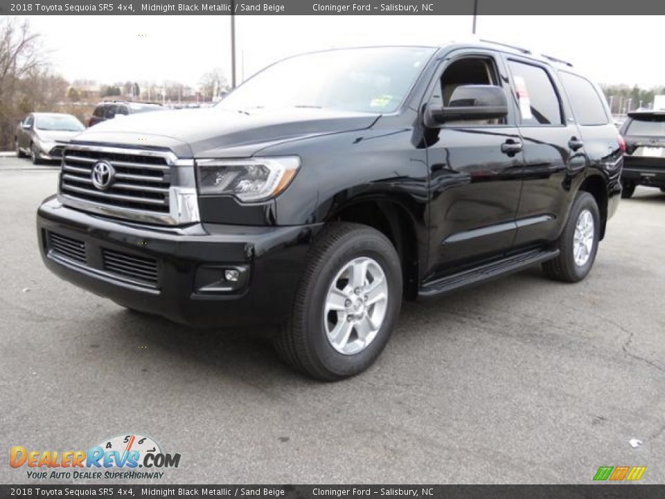 2018 Toyota Sequoia SR5 4x4 Midnight Black Metallic / Sand Beige Photo #3