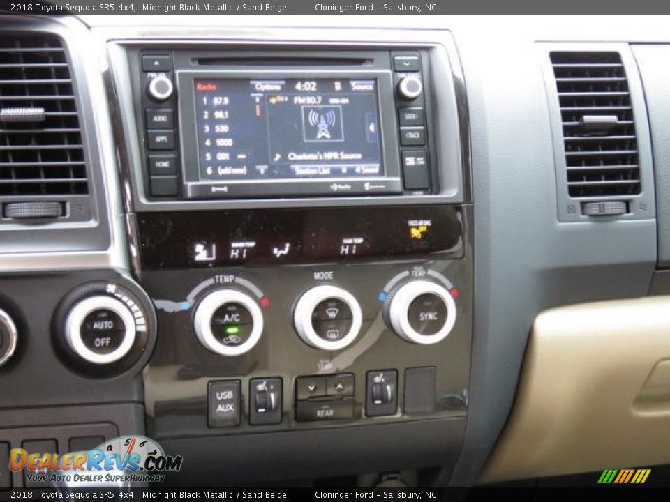 2018 Toyota Sequoia SR5 4x4 Midnight Black Metallic / Sand Beige Photo #7