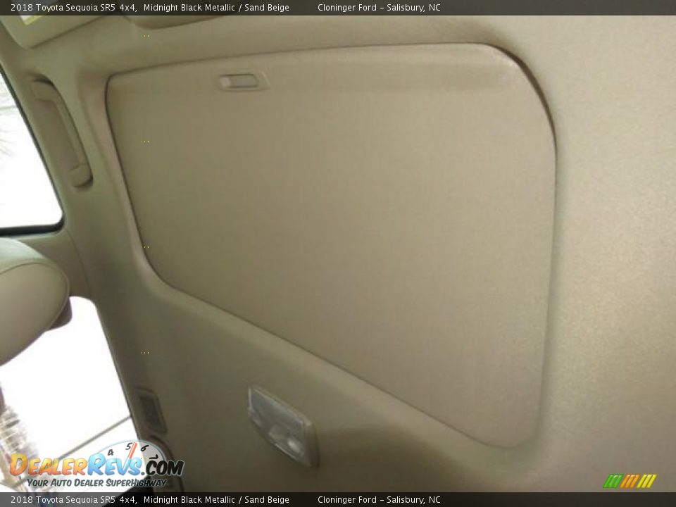 2018 Toyota Sequoia SR5 4x4 Midnight Black Metallic / Sand Beige Photo #13