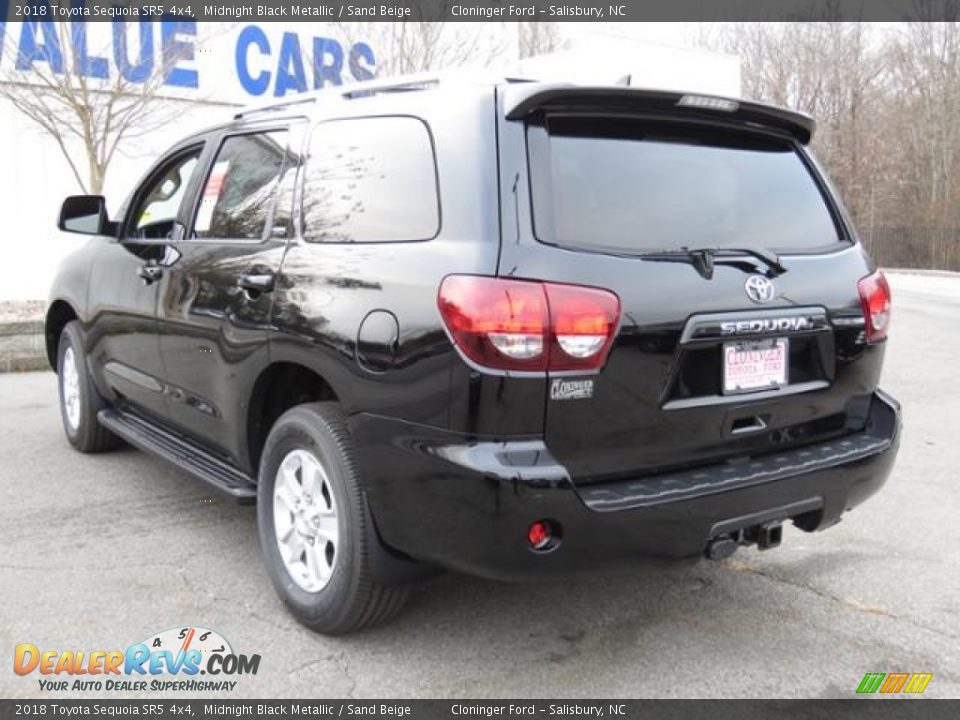 2018 Toyota Sequoia SR5 4x4 Midnight Black Metallic / Sand Beige Photo #25
