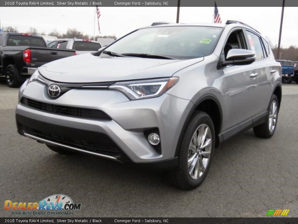 2018 Toyota RAV4 Limited Silver Sky Metallic / Black Photo #3