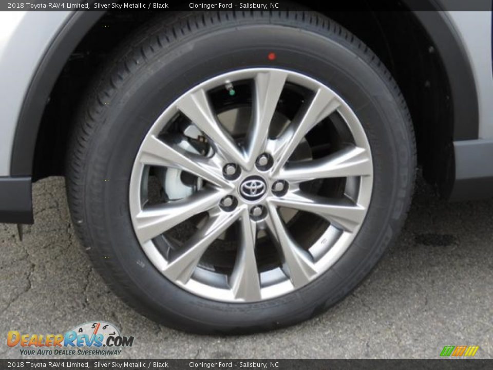 2018 Toyota RAV4 Limited Silver Sky Metallic / Black Photo #4