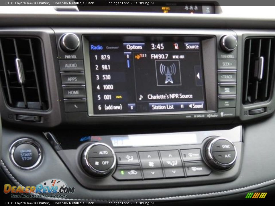 2018 Toyota RAV4 Limited Silver Sky Metallic / Black Photo #6