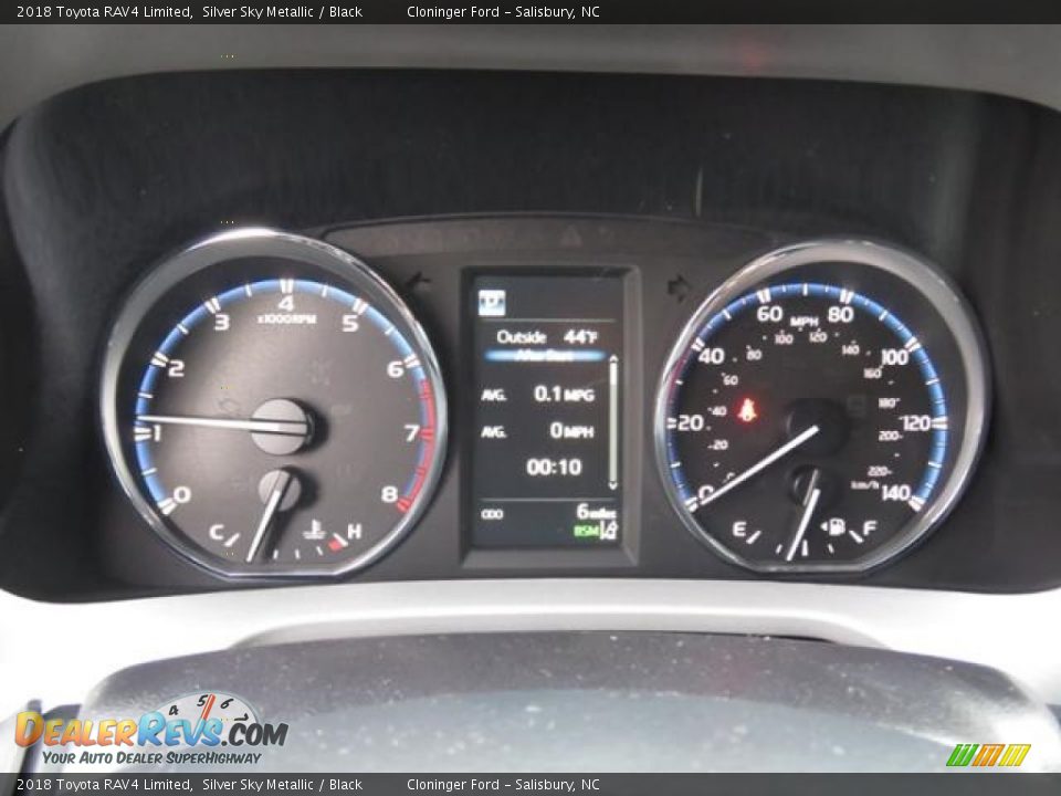 2018 Toyota RAV4 Limited Silver Sky Metallic / Black Photo #13